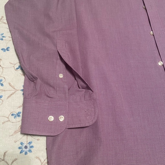 Lg Purple Wrinkle Free Shirt by Chaps - Picture 2 of 8